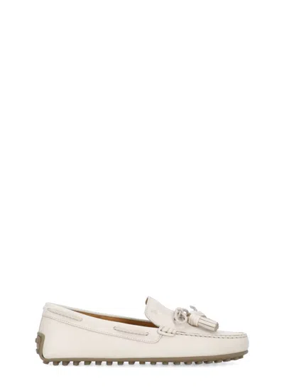 Tod's Flat Shoes In Beige
