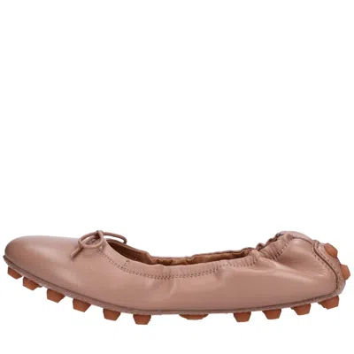 Tod's Flat Shoes Beige In Beige Chari