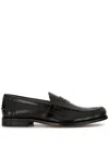 Tod's Black Leather Loafers For Men In Black
