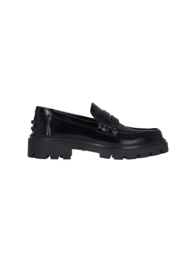 Tod's Flat Shoes In Black