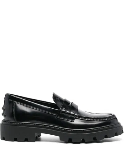 Tod's Flat Shoes In Black