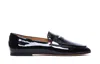 Tod's Patent Leather Loafers In Black