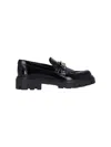 Tod's Womens Gomma Snaffle-embellished Leather Loafers Blac In Black