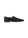 Tod's Pointed Toe Slip-on Loafers With Cut-out Detail In Black