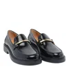 Tod's Black Loafers With Logo Plaque In Leather Woman In Black
