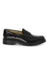 Tod's Patent Mocassino Penny Loafers In Black