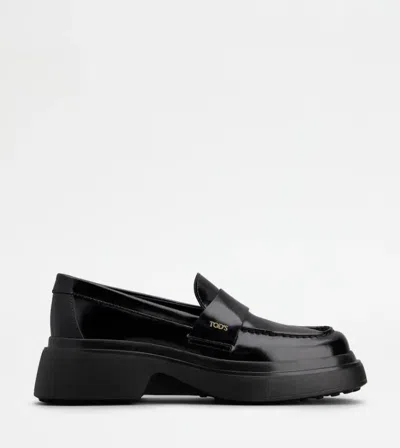 Tod's Flat Shoes In Black