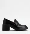Tod's Scarpa Donna Sotto Cav.tomaia Pelle F.do Gomma In Black