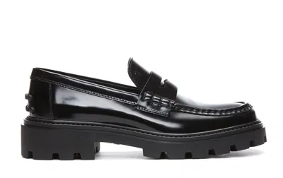 Tod's Flat Shoes In Black
