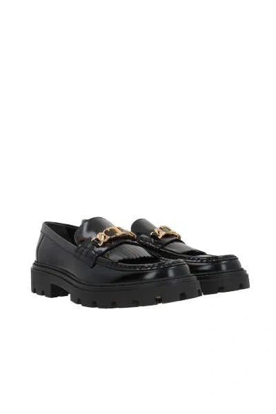 Tod's Flat Shoes In Black