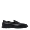 Tod's Leather Loafers In Black