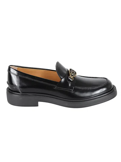 Tod's Woman Loafers Black Size 6 Leather
