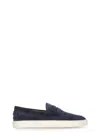 Tod's Mens Tods Mocassino Cassetta 04l Suede Loafers In Blue