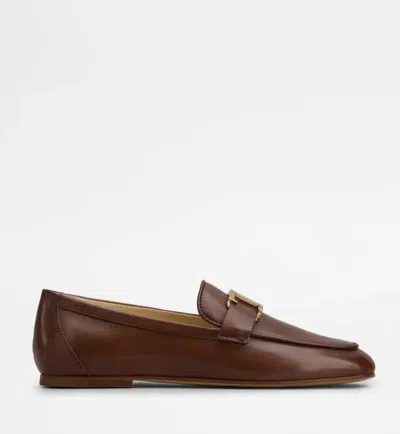 Tod's Flat Shoes In Brown