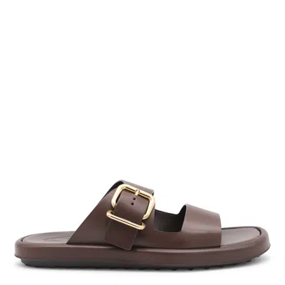 Tod's Brown Open Toe Sandals