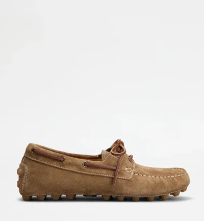 Tod's Flat Shoes In Brown