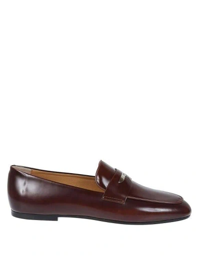 Tod's Flat Shoes In Brown