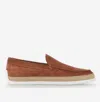 Tod's Braided Suede Loafers In Brown