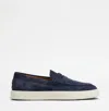 Tod's Mens Tods Mocassino Cassetta 04l Suede Loafers In Galassia