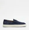 Tod's Mens Tods Mocassino Cassetta 04l Suede Loafers In Galassia