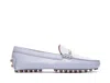 Tod's Round-head Driving Shoes In Grey