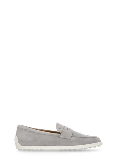 Tod's Flat Shoes In Grey