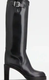 Tod's Biker Boot With Square Heel In Multicolor