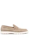 Tod's Slipper Loafers In Suede In Multicolor
