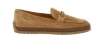 Tod's Suede Loafers With Cord Weaving And T Ring In Multicolor