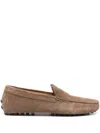 Tod's Men Gommino Suede Leather Loafers In Multicolor