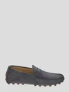Tod's Almond Toe Leather Loafers With Penny Strap In Multicolor