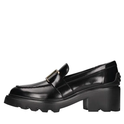 Tod's Flat Shoes In Black