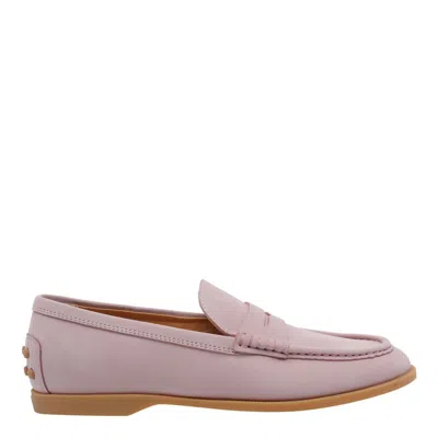 Tod's Tods Gomma Leggero Nubuck Loafers In Pink