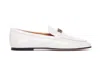 Tod's 5mm Logo Leather Loafers In White