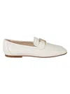 Tod's T Timeless Calf Leather Loafers In White