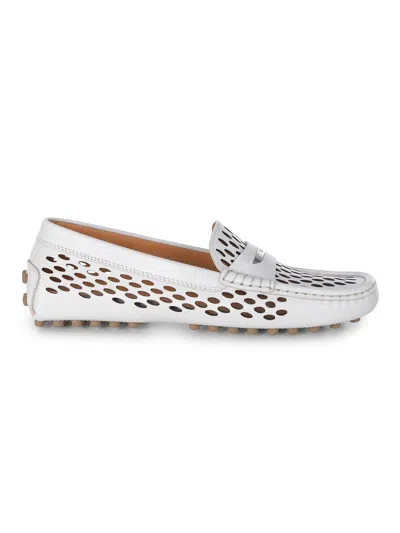 Tod's Flat Shoes In White