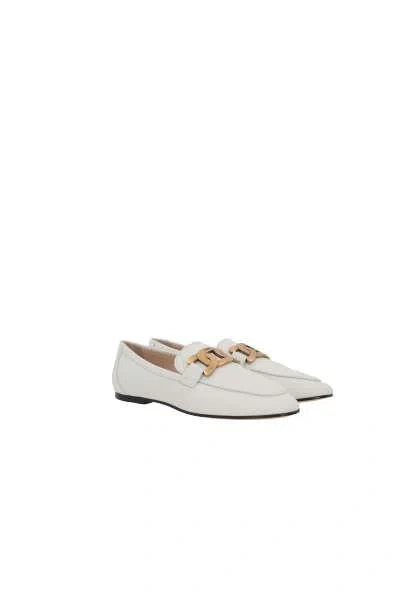 Tod's Flat Shoes In White