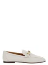Tod's Leather Loafers In Yogurt