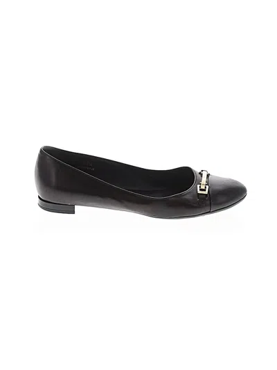 Pre-owned Tod's Flats In Black