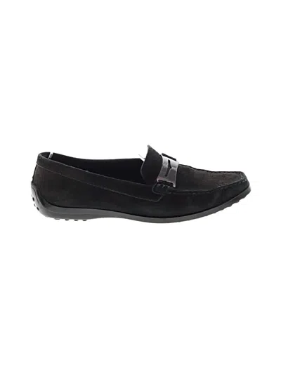 Pre-owned Tod's Flats In Black