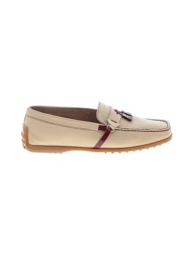 Pre-owned Tod's Flats In Brown