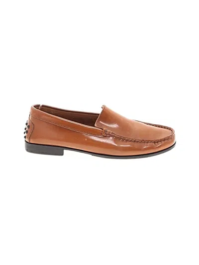 Pre-owned Tod's Flats In Brown