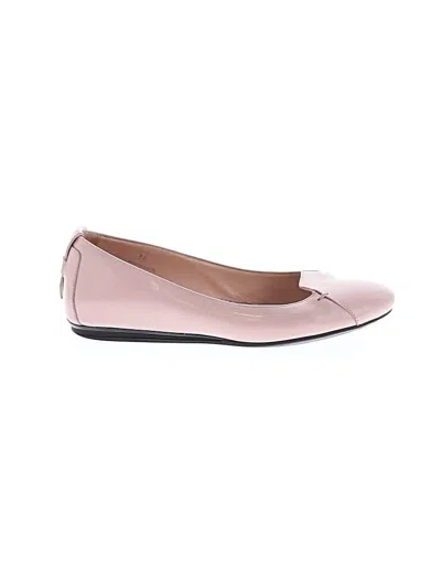 Pre-owned Tod's Flats In Pink