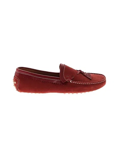 Pre-owned Tod's Flats In Red
