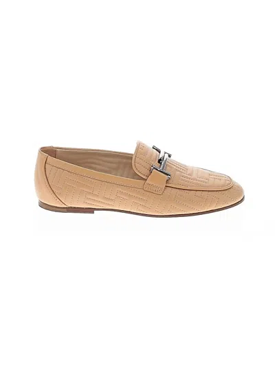 Pre-owned Tod's Flats In Tan