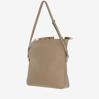 Tod's Fold-over Flap Shoulder Bag In Beige