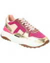 TOD'S TOD’S FONDA LEATHER & MESH SNEAKER