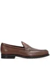 Tod's Loafers In Brown Antique-effect Leather