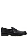 Tod's Loafers In Leather In Black