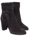 Tod's Fringe Leather Boot In Black